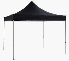 Gazebo nero ad apertura rapida